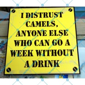 Party Props – Distrust….Go a Week Without a Drink