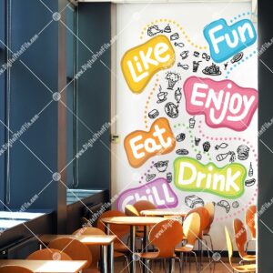 Cafe Food Clips + Text – Wallpaper