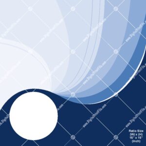 Backgrounds – Theme – Blue Wave with Circle