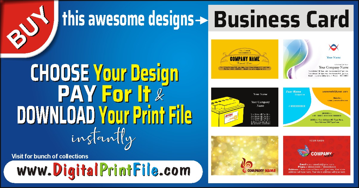 Advocate = 12 Business Card Design - Digital Print File