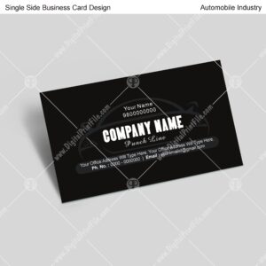 Automobile = 1 Business Card Design
