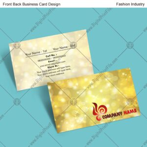 Fashion Industry = 1 Business Card Design