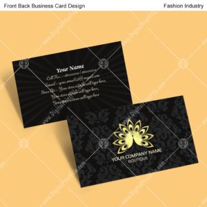 Fashion Industry = 3 Business Card Design