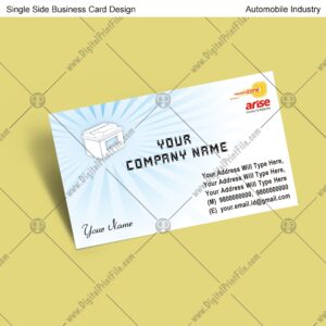 Automobile = 4 Business Card Design