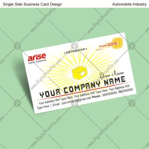 Automobile = 5 Business Card Design