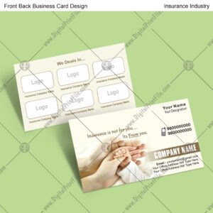 Insurance = 1 Business Card Design