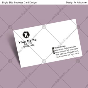 Advocate = 4 Business Card Design