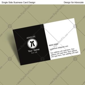 Advocate = 9 Business Card Design