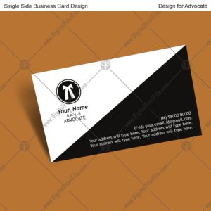 Advocate = 12 Business Card Design