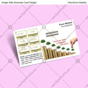 Insurance = 3 Business Card Design