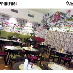 Big Wall Cartoon Caricature Digital Hand Drawing