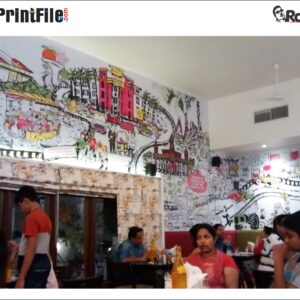 Big Wall Cartoon Caricature Digital Hand Drawing