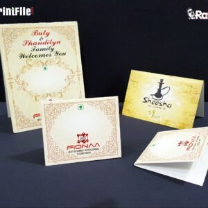Table Tent Card Designing