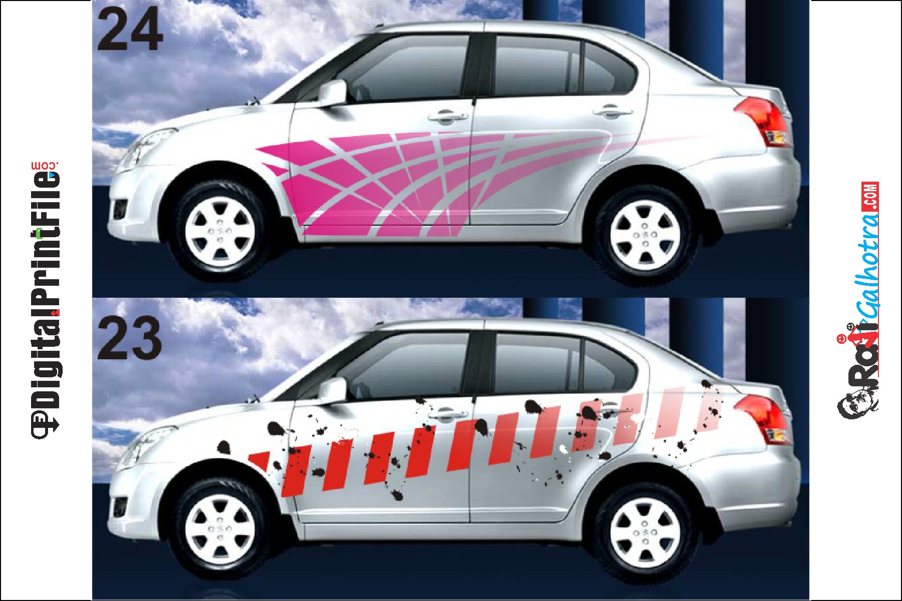 Vehicle Customized Full Body Graphics Designing