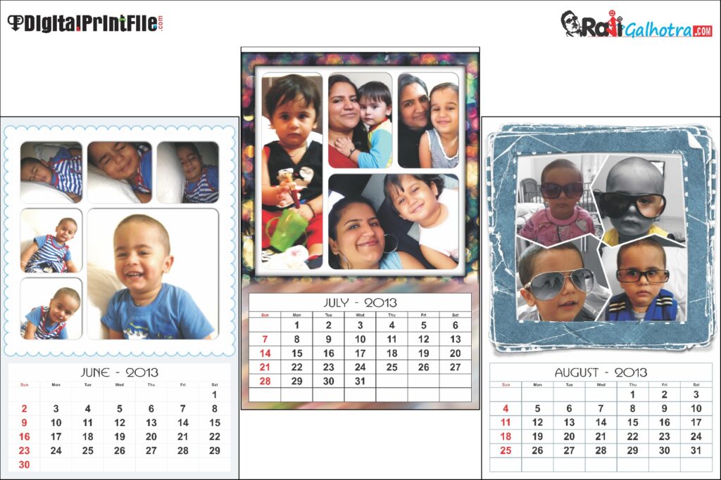 Wall Calendar Designing Digital Print File