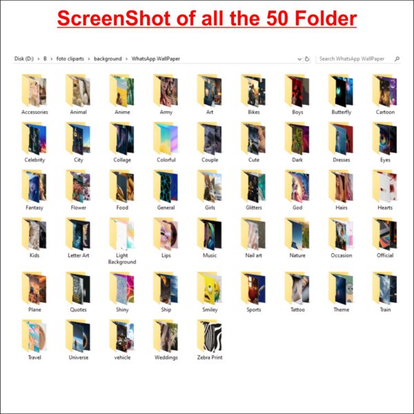 WhatsApp & Mobile WallPaper Pack of 7500 Files - Image 13